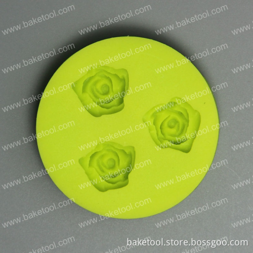 New Small Round shape Rose Silicone Mold for Cake Fondant Decoration